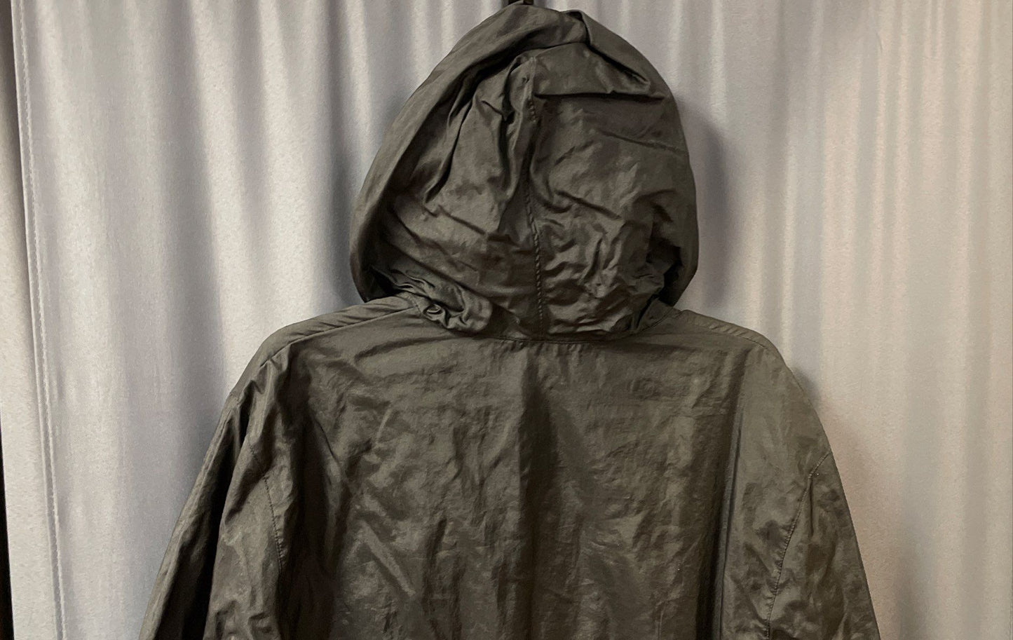 Nike Men's Black 1/2 Zip Hooded Pullover Windbreaker Anorak Jacket Sz S