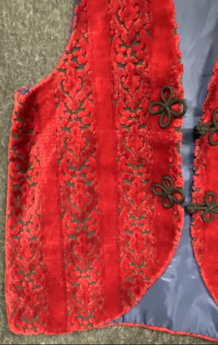 Women's Red, Black Unknown Vest - Size L