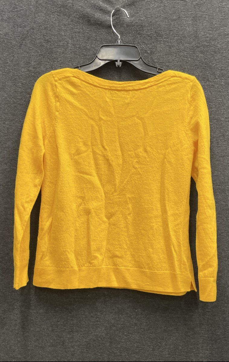 Ellen Tracy Women's Yellow 100% Extra Fine Merino Wool Sweater Sz XL