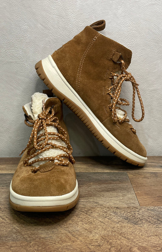 UGG Lakesider Heritage Mid Chestnut Suede Sneaker Boot Women's Size 9