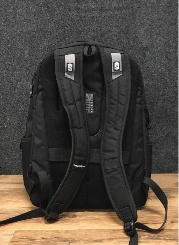 Swissgear Black Laptop Backpack Multi-Compartment Airflow Padded Travel Bag