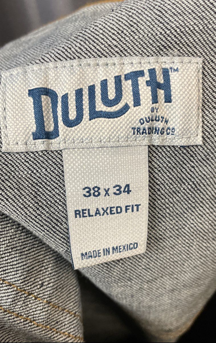 Duluth Trading Co Men's Blue Flex Ballroom Gusseted Jeans Size 38x34