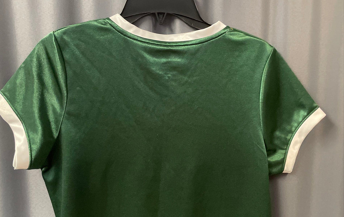 NFL Team Apparel Women's Green Bay Packers Green Lace-Up Top Sz M