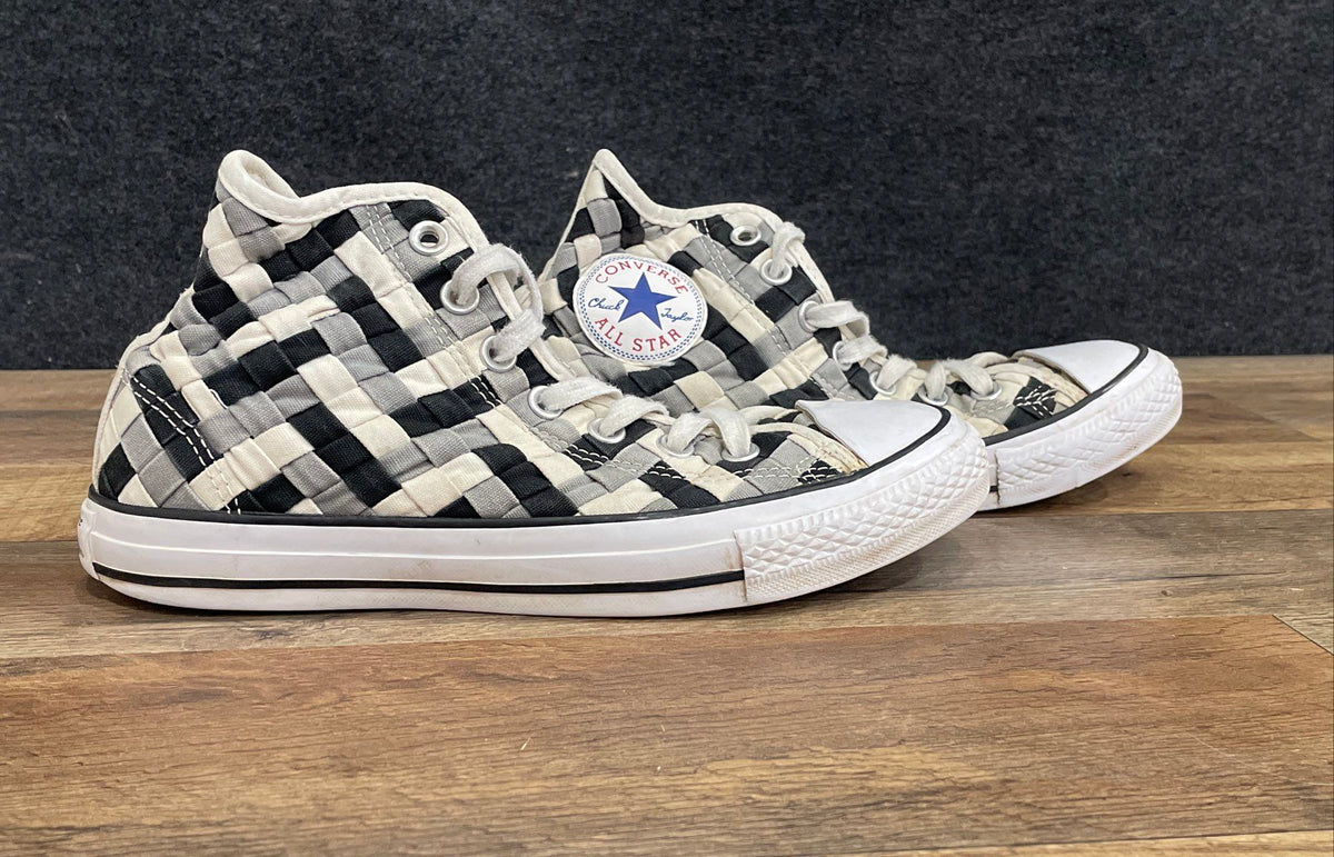 Converse Chuck Taylor All Star Woven Checkered High Top Sneakers Men's Size 6