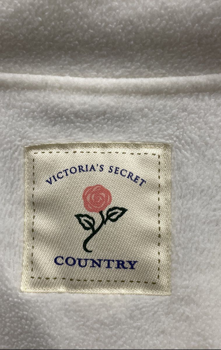 Victoria's Secret Country Women's Cream Quarter Zip Fleece Pullover Size S