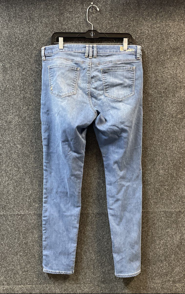Kut from the Kloth Women's Blue Light Wash Skinny Denim Jeans Sz 14
