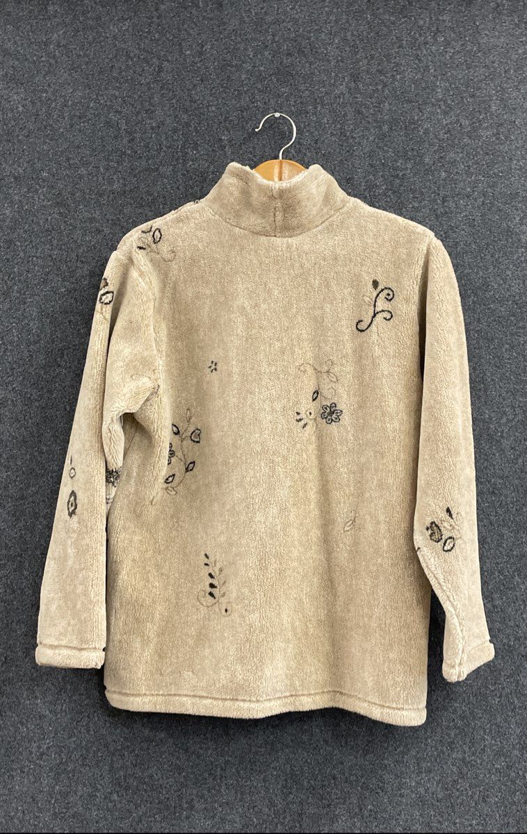 Vintage 90s Disney Winnie the Pooh Fleece Pullover Made in USA Sz L