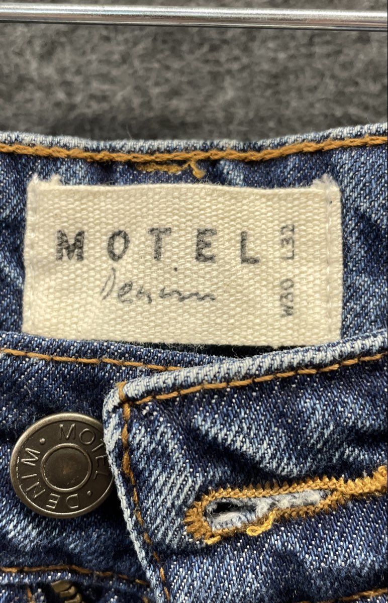 Motel Women's Jeans Blue Wide Leg Denim High Rise Five Pocket Sz 30x32