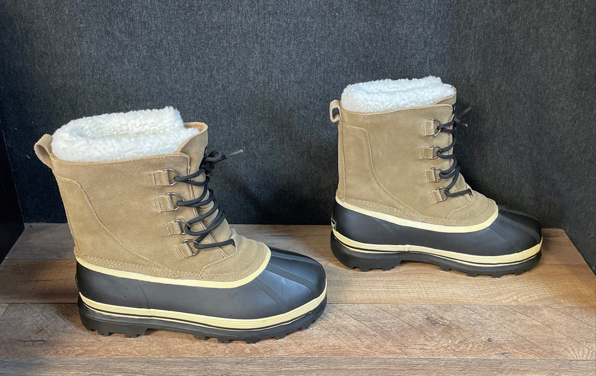 Herman Survivors Tan Black Thinsulate Winter Pac Duck Boots Men's Size 11