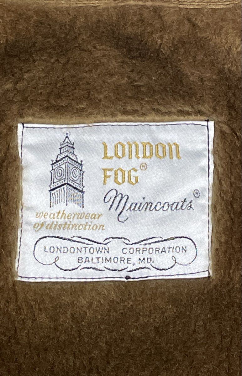 London Fog Women's Beige Vintage 70s Trench Maincoat Removable Pile Lining