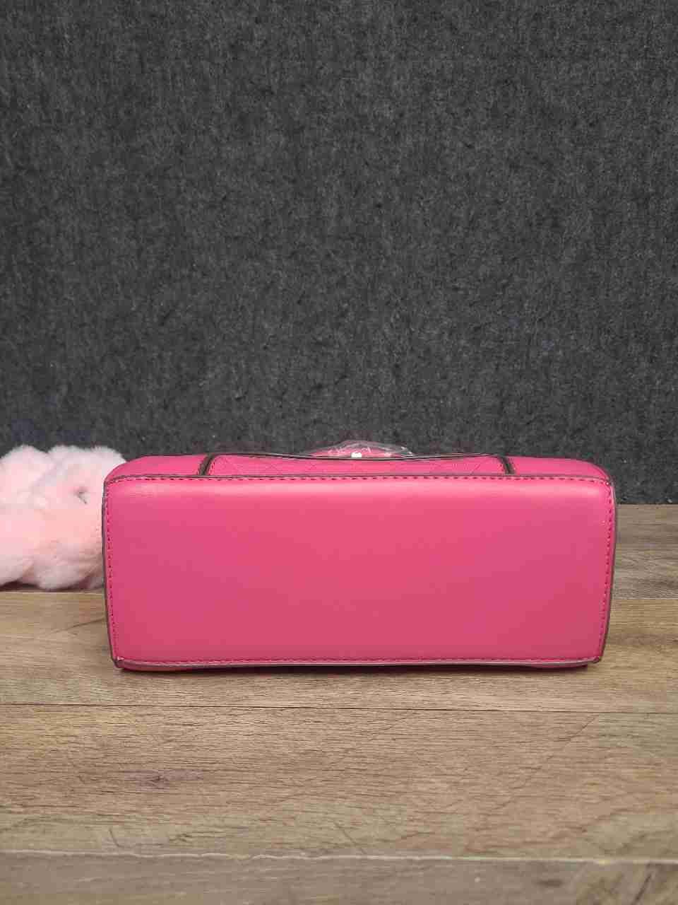 AR New York Rose Pink Modern Quilted 2-in-1 Satchel Crossbody Bag NWT