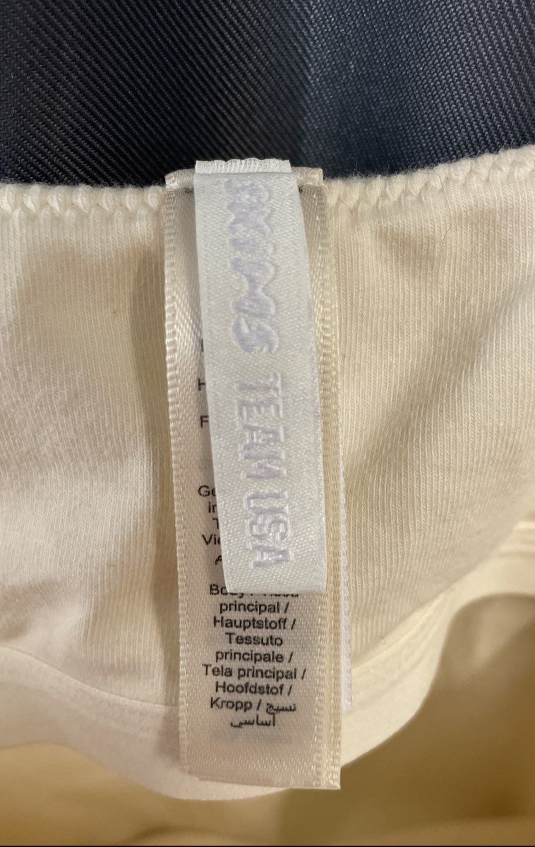 Skims Women's Team USA Cream Cotton Olympic Camisole Tank Top Sz S