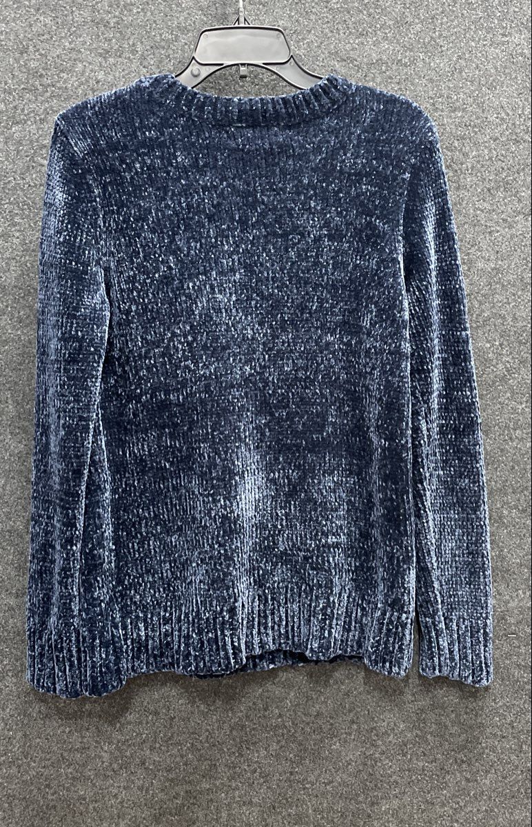 Orvis Women's Navy Blue Chenille Crewneck Knit Pullover Sweater Size S NWT