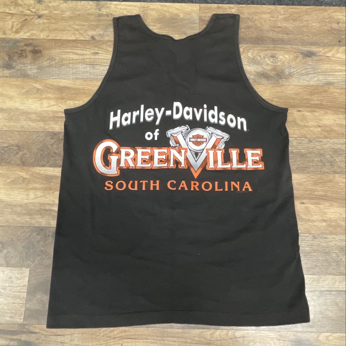 Vintage 1998 Harley-Davidson Greenville SC Tank Top Single Stitch Sz M