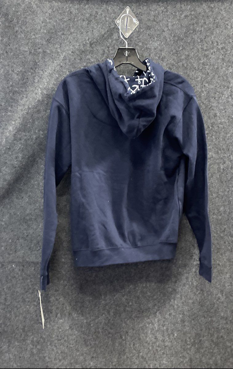 Pacific & Co. Men's Navy Blue Anchor Hoodie Cotton Blend Pullover Size S NWT