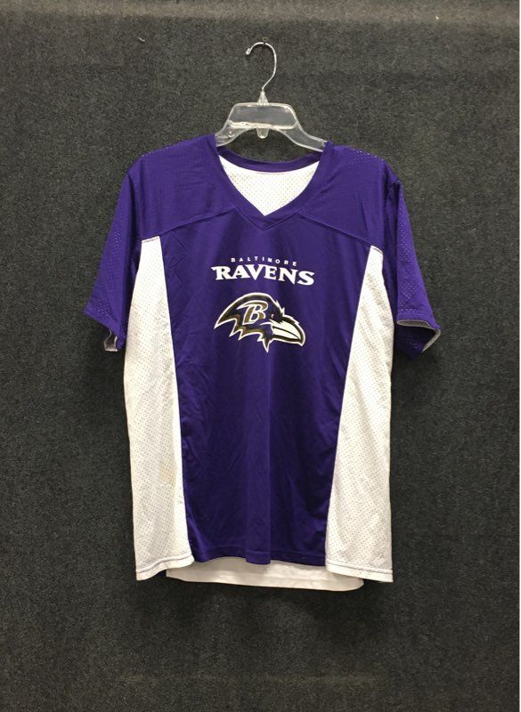 Augusta Sportswear Men's Baltimore Ravens Reversible NFL FLAG Jersey Purple M