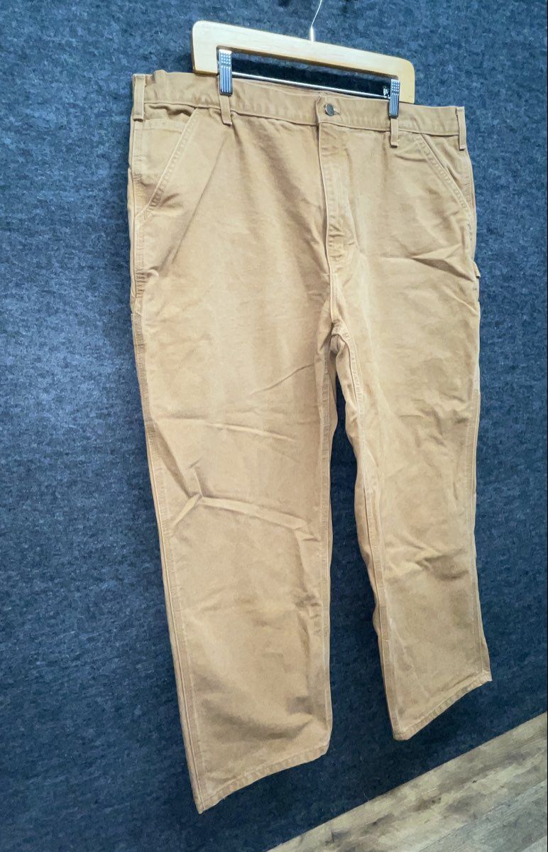 Carhartt Men's B11 Brown Washed Duck Original Dungaree Fit Work Pants Sz 42x30