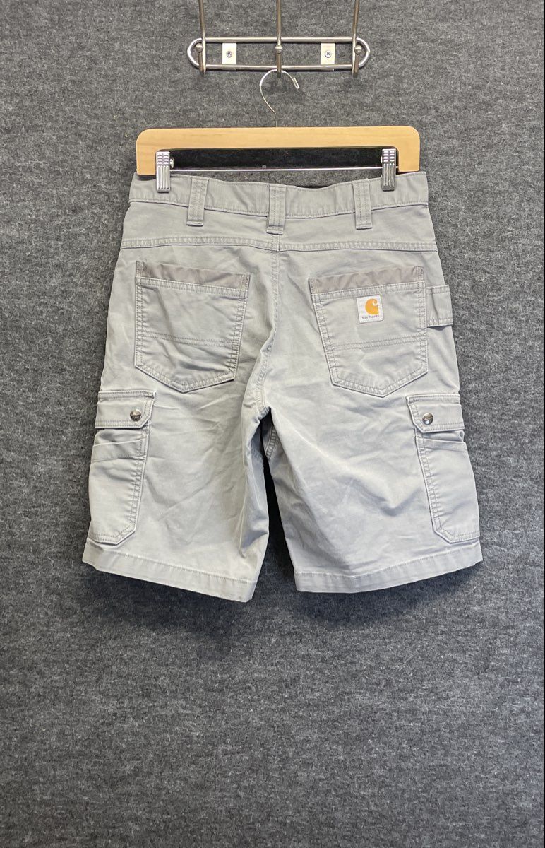 Carhartt Men's Relaxed Fit Ripstop Cargo Work Shorts Gray Size 30