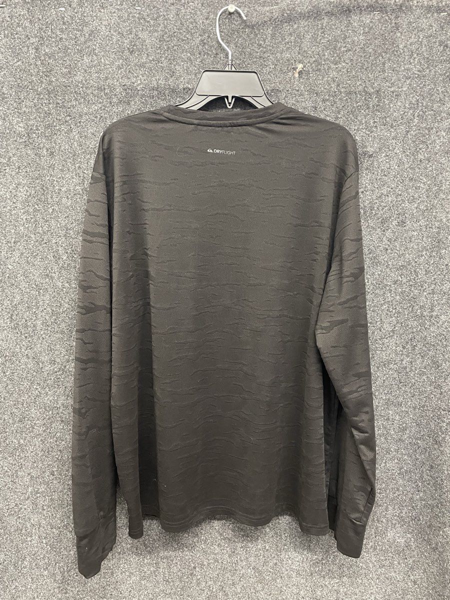 Quiksilver Men's DryFlight Long Sleeve Performance Shirt Black Gray Camo Sz XL
