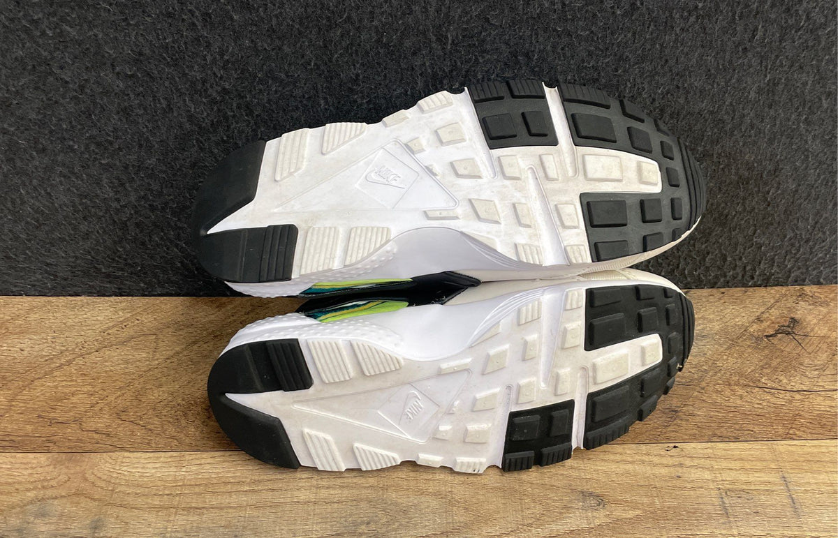 Nike Air Huarache Teal Volt Bone Youth Lifestyle Sneakers Size 6.5Y