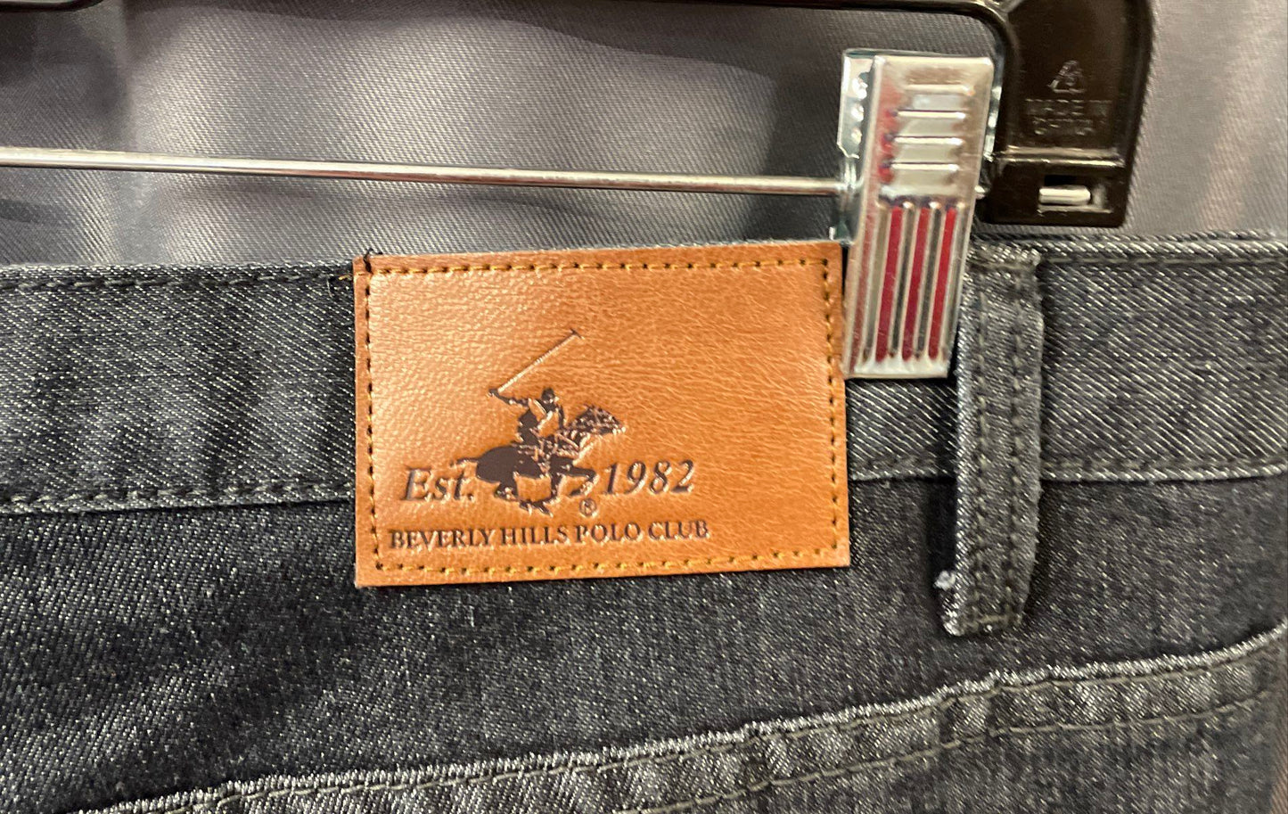 Beverly Hills Polo Club Men's Dark Wash Blue Straight Leg Jeans Sz 36x32