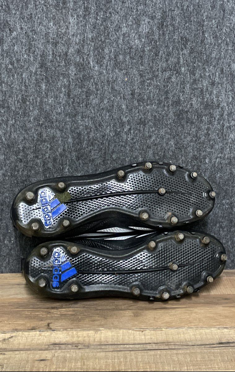 Adidas Adizero Impact.2 Black White Royal Blue Football Cleats Men's Size 9.5