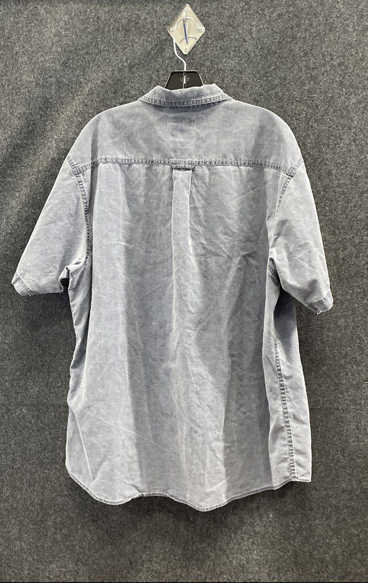 Red Head Men's Faded Blue Denim Short Sleeve Button-Up Work Shirt Sz XL