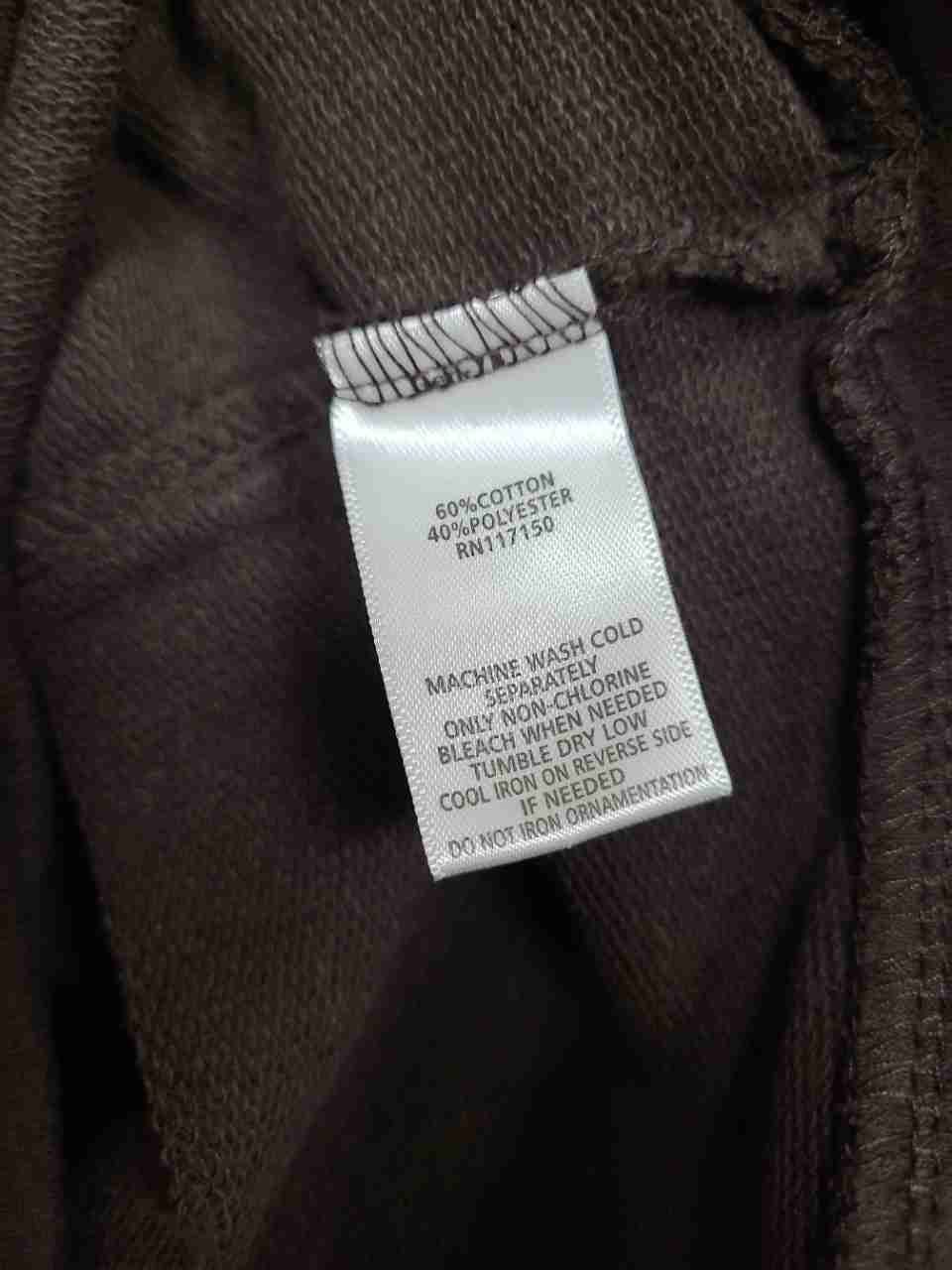 Quacker Factory Women's Brown Autumn Harvest Pumpkin Rhinestone Jacket Tee Sz S