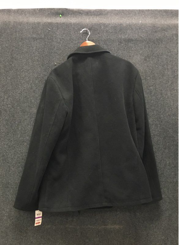 American Rag Men's Black Double Breasted Pea Coat Jacket NWT Size XXL