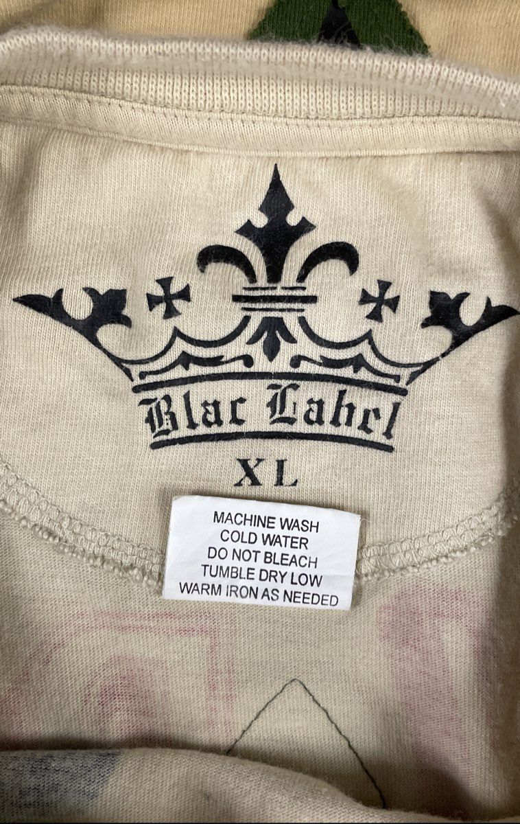 Vintage Y2K Blac Label Men's Graphic Long Sleeve Divided We Fall Dirty Dozen XL