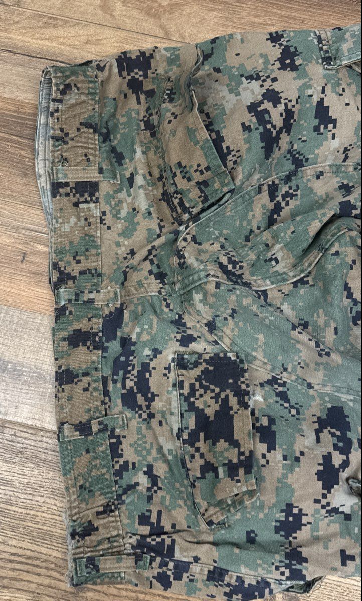 USMC Military Issue Men's MCCUU Combat Trousers MARPAT Woodland Camo Sz L Reg