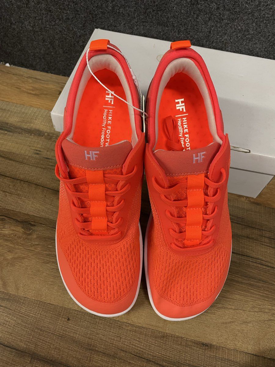 Hike Footwear HF Stride Orange Barefoot Minimalist Sneakers NWT Size 9-9.5