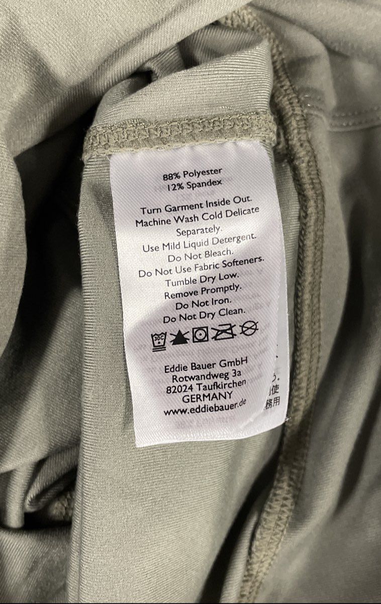 Eddie Bauer Women's Motion Trail Tight Leggings Sage Green Zipper Pockets Sz XL