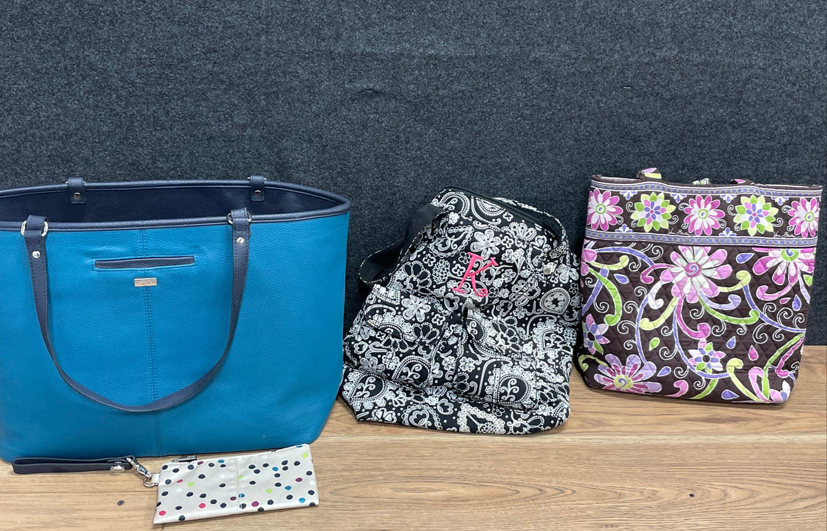 Vera Bradley Thirty-One Jewell Handbag Tote Paisley Floral Lot of 3 Bags