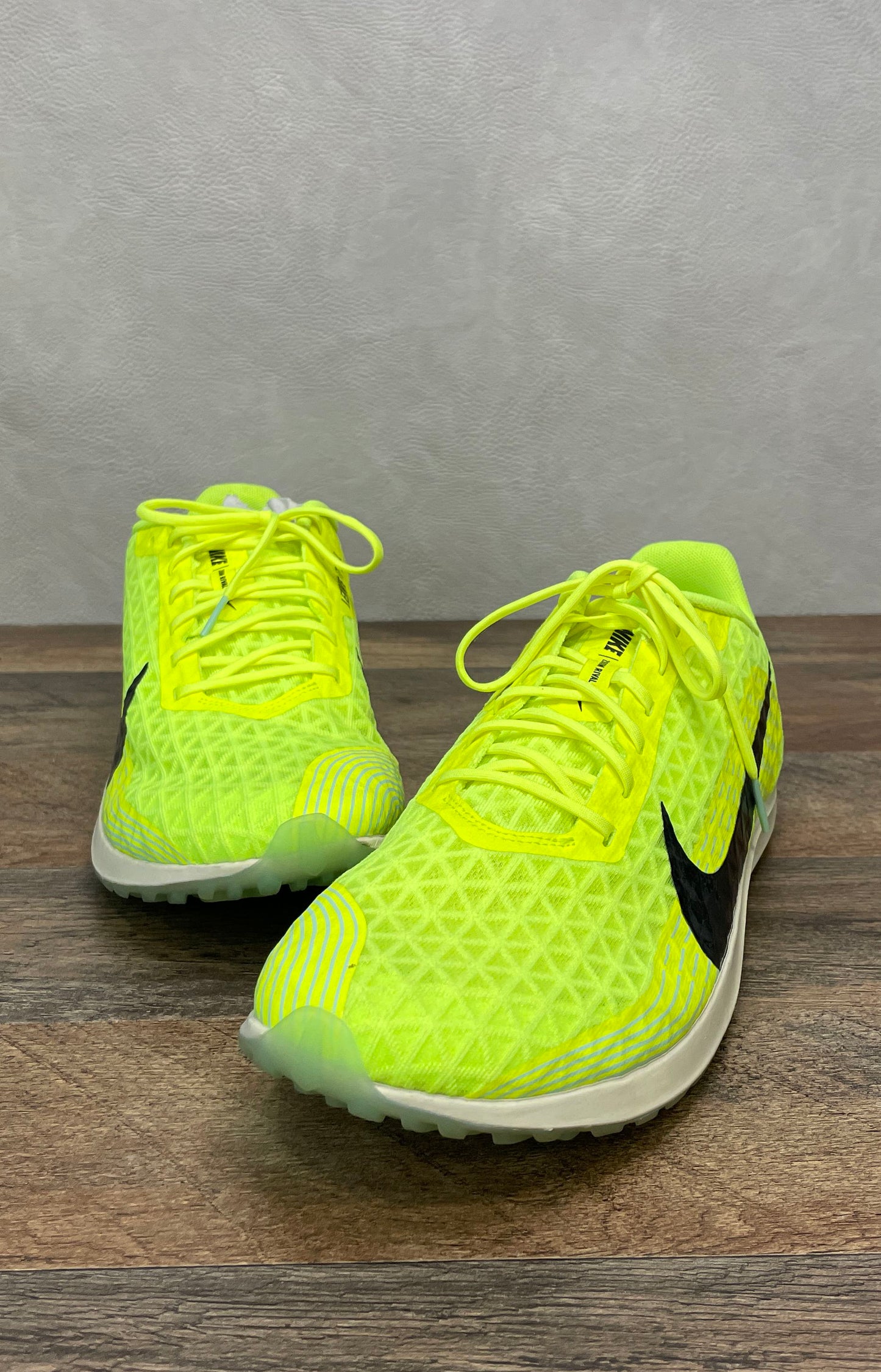 Nike Zoom Rival XC 5 Volt Black Cross Country Running Spikes Men's Size 12.5