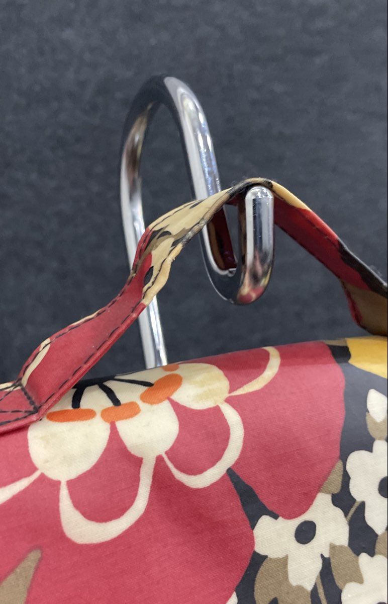 Vera Bradley Floral Insulated Lunch Bag Cooler Mini Purse Red Orange