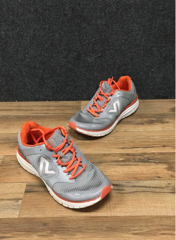 Vionic Ngage 1.0 Grey Orange Athletic Walking Training Sneakers Men's Size 8