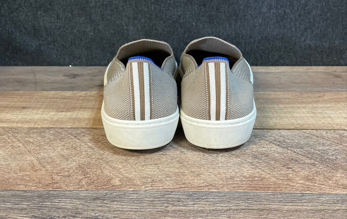 Rothy's The Sneaker Beige Sand Knit Slip On Sneakers Women's Size 8