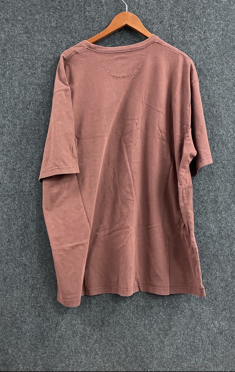 Duluth Trading Co Men's Relaxed Fit Longtail T Pocket T-Shirt Burgundy Sz 2XL