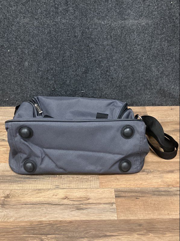 Liz Claiborne Grey Canvas Carry On Duffle Travel Bag NWT