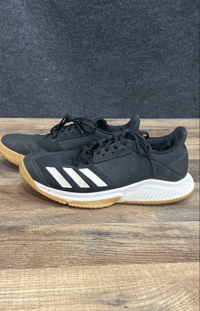 Adidas Court Team Bounce Black White Gum Volleyball Shoes Womens Size 7