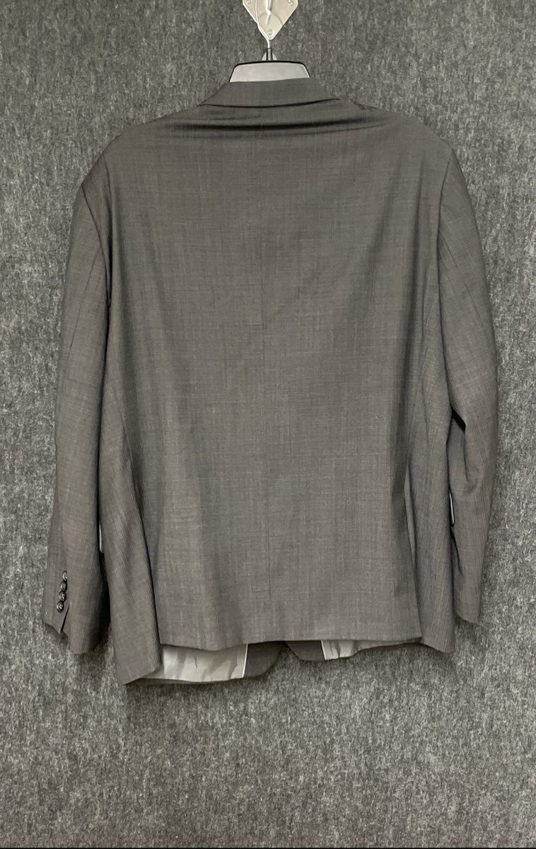 Claiborne Men's Gray Wool Blend 2-Button Blazer Sport Coat Sz 46S