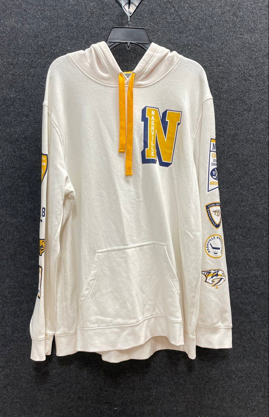 Fanatics Nashville Predators Men's Hoodie White Central Division Champions 2XL