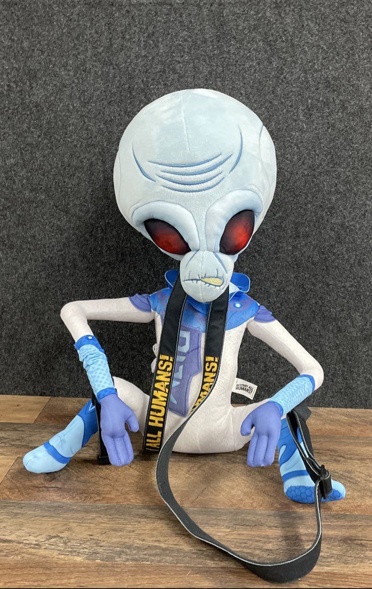 THQ Nordic Grey 2020s Destroy All Humans! Crypto Plush Character Backpack