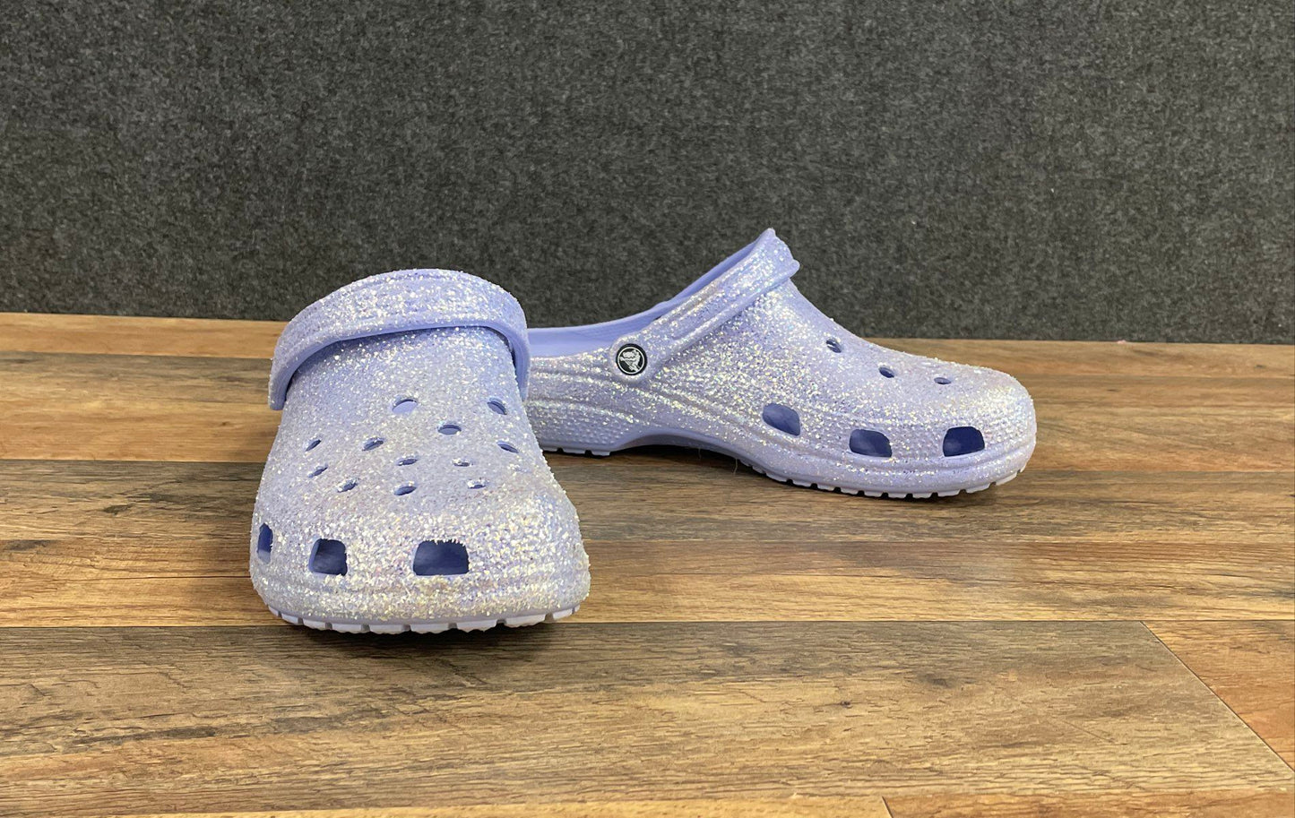 Crocs Classic Glitter Clog Lavender Purple Sparkle Men's Size 12