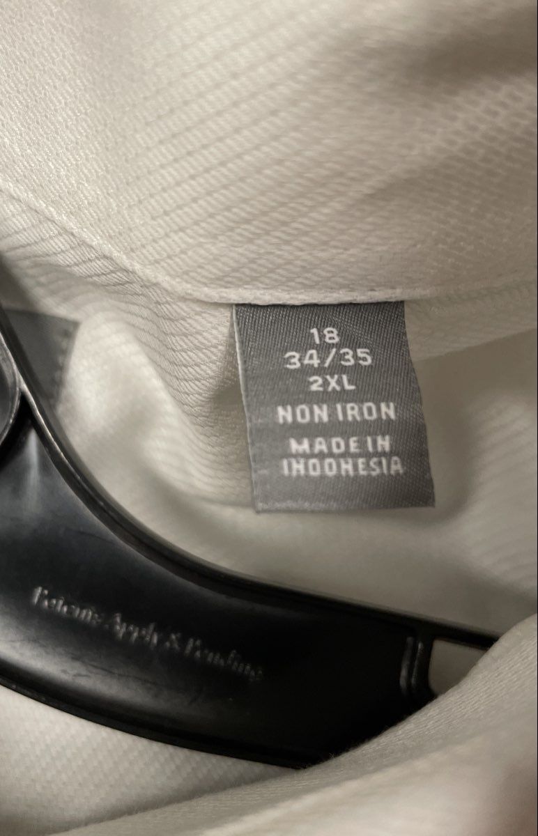 Michael Kors Men's White Airsoft Stretch Non-Iron Regular Dress Shirt 2XL NWT