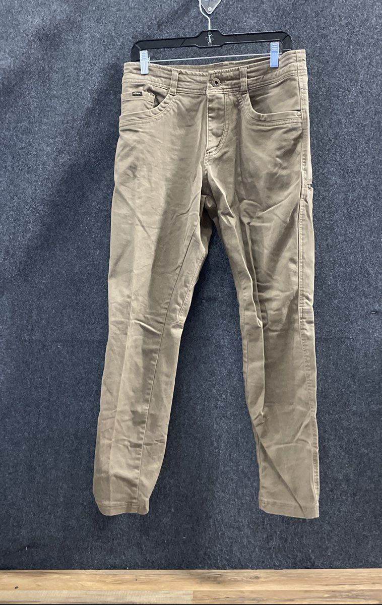 Kuhl Men's Brown Khaki Articulated Knee Canvas Outdoor Pants Sz 32x32