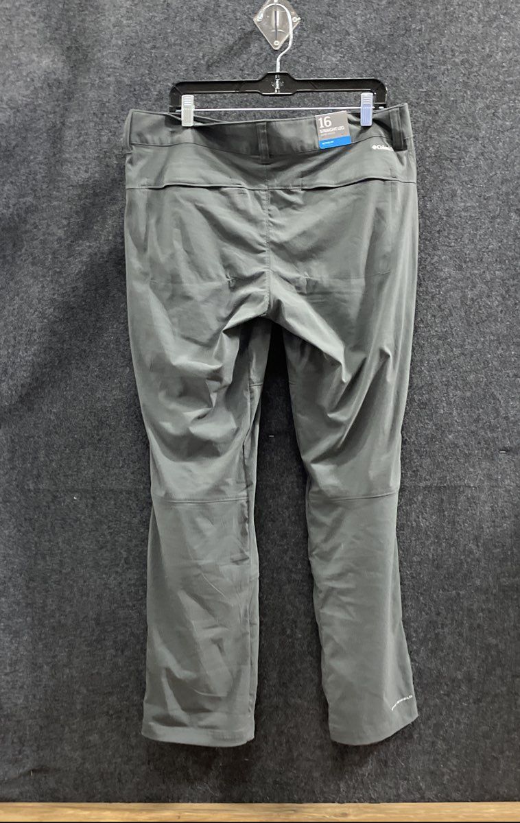 Columbia Women's Saturday Trail Straight Leg Pants Grey Active Fit Sz 16W NWT
