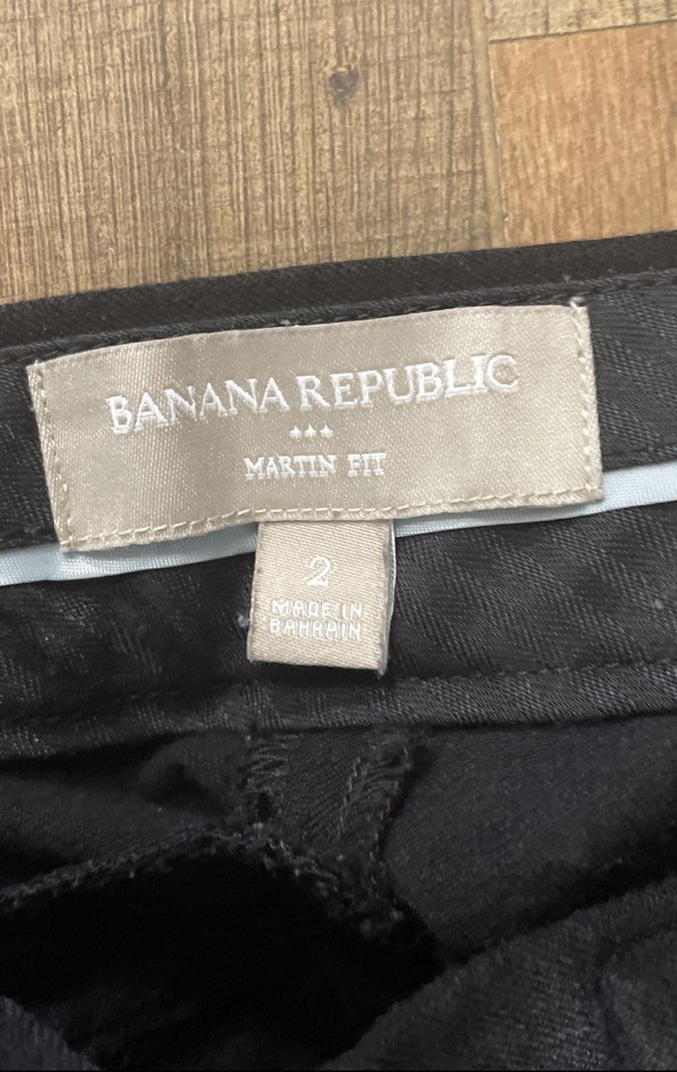 Banana Republic Women's Black Martin Fit Straight Leg Dress Pants Size 2