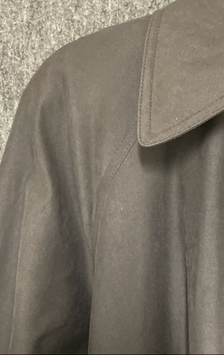 London Fog Women's Black Double Breasted Belted Trench Coat Size 12 Petite